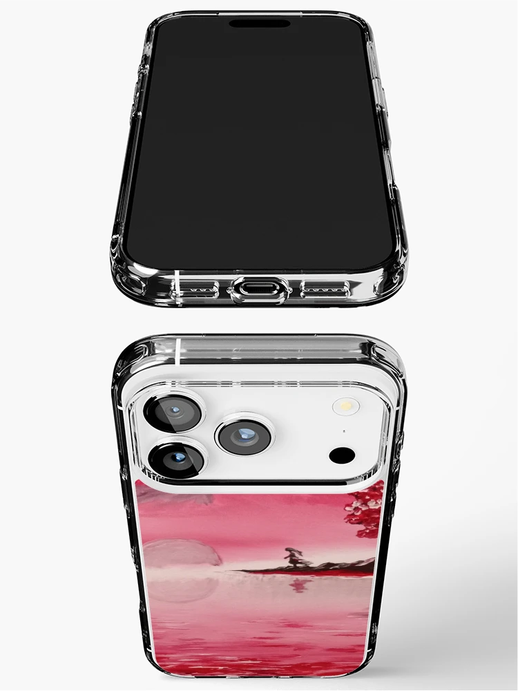 Thumbnail 3 of 5, iPhone Case, Red Moon  designed and sold by RudyYoder.