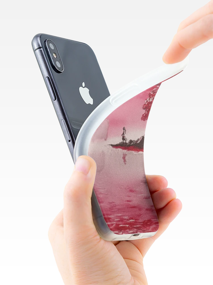 Thumbnail 4 of 5, iPhone Case, Red Moon  designed and sold by RudyYoder.