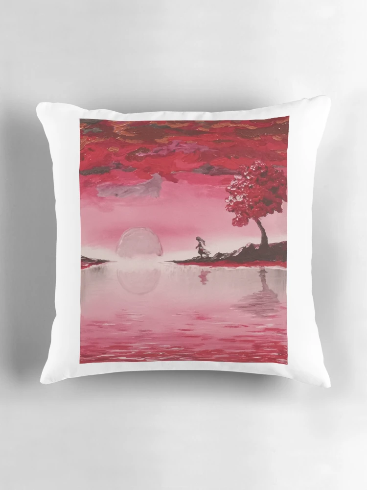 Thumbnail 3 of 4, Pillow, Red Moon designed and sold by RudyYoder.