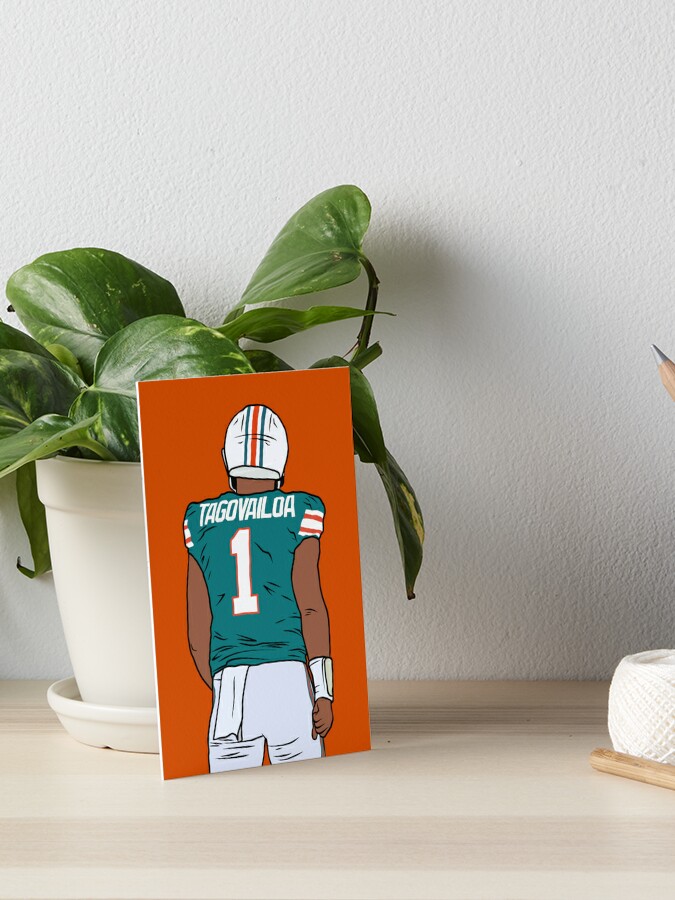 Tua Tagovailoa Back-To Art Board Print for Sale by RatTrapTees