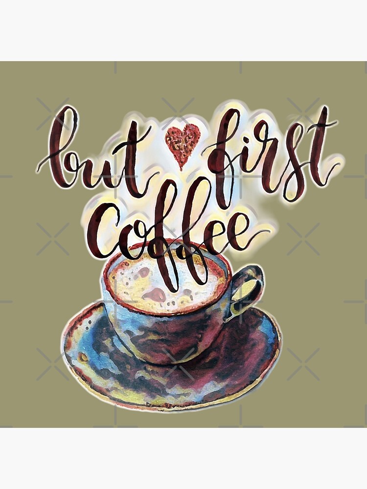 Coffee Lover's Delight  Watercolor Coffee - Design Cuts