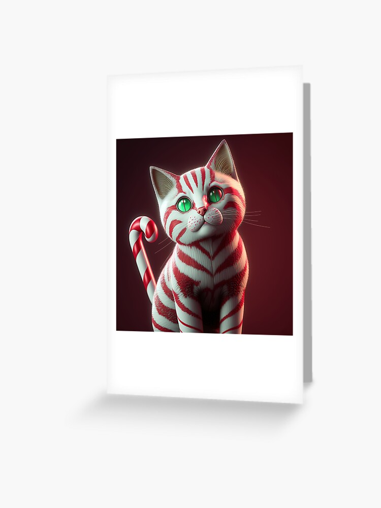 Cat With the Candy Cane Tail Accessories Notebook