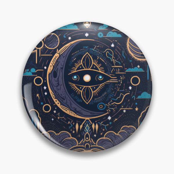 Item preview, Celestial Moon print will add a touch of whimsy and charm to your home or office. designed and sold by ToucanKrafts.