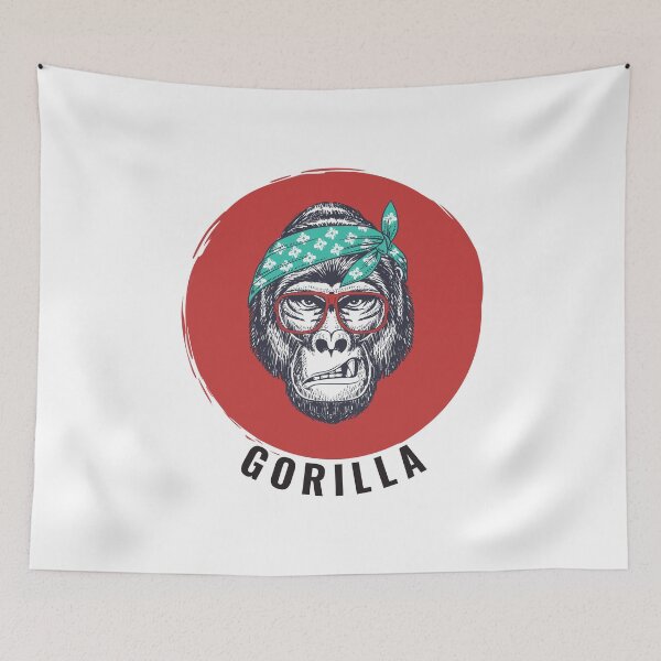 Item preview, Gorilla Guerrilla with Red Circle designed and sold by qawistz.