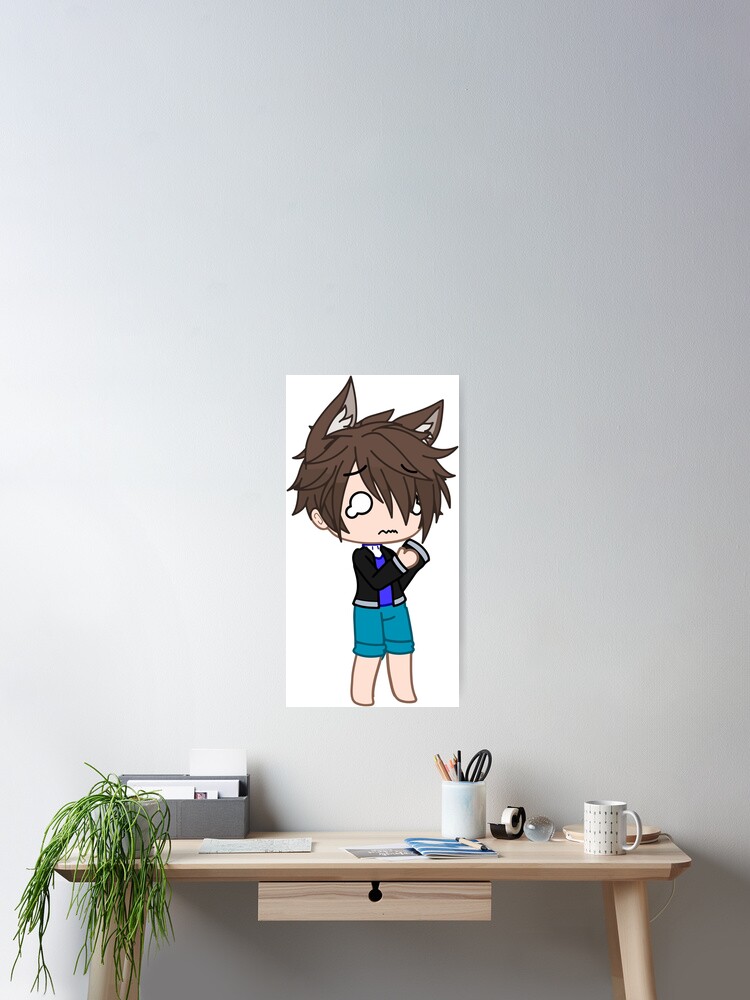 Sad Chibi Boy Gacha Club. Oc ideas kawaii friends Gacha life - Gacha Club  Dolls Poster by gachanime