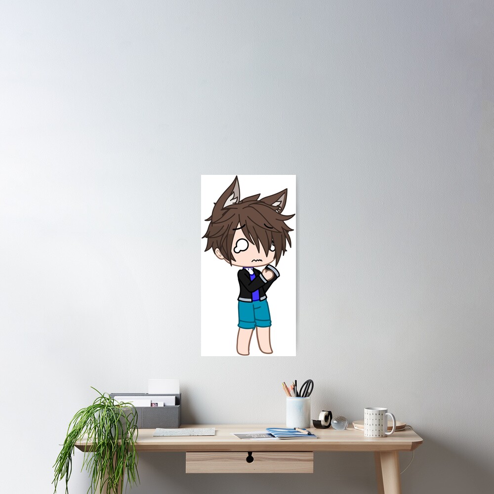 Sad Chibi Boy Gacha Club. Oc ideas kawaii friends Gacha life - Gacha Club  Dolls Art Board Print by gachanime