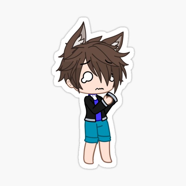 Sad Chibi Boy Gacha Club. Oc ideas kawaii friends Gacha life - Gacha Club  Dolls Sticker by gachanime