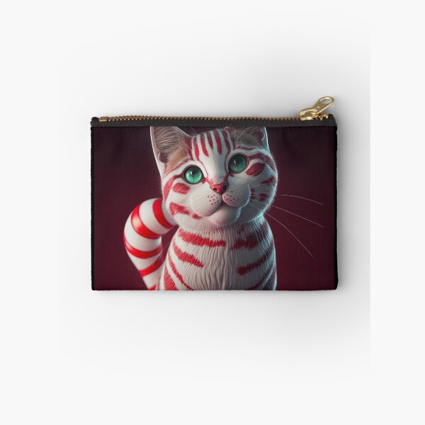 Item preview, Candy Cane Christmas Cat 7 designed and sold by idreamaboutcats.