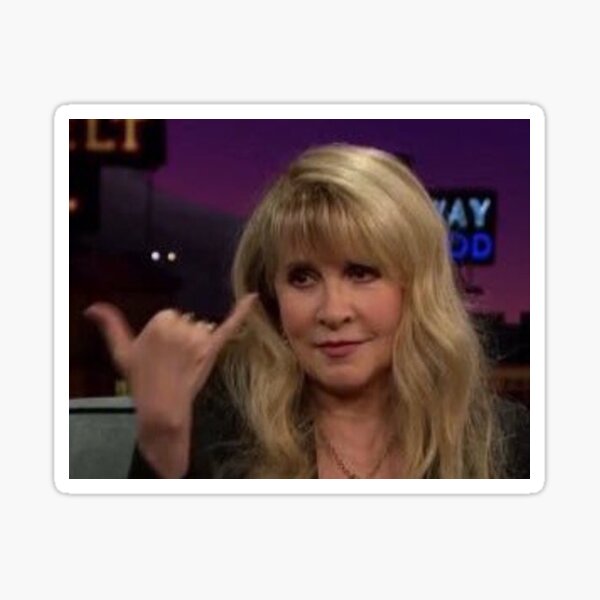 Stevie Nicks Hang Loose Sticker