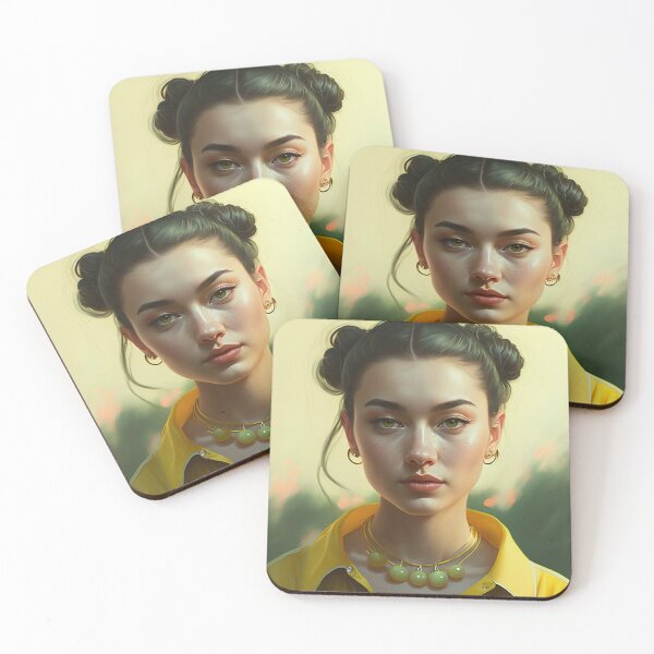 Item preview, girl with space buns designed and sold by Ahmed farouk.