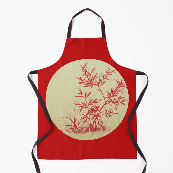 Item preview, Red Bamboo - round - no Cally designed and sold by Birgit Moldenhauer.