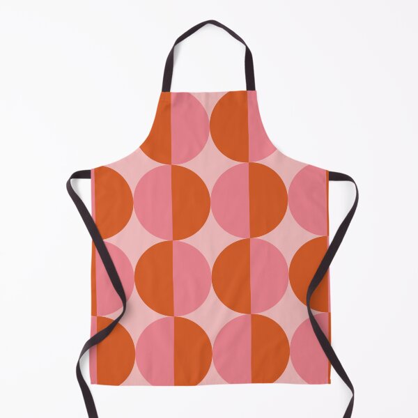 Item preview,   Minimalist Mid century modern abstract half circles pattern pink and orange  designed and sold by Yasminepatterns .