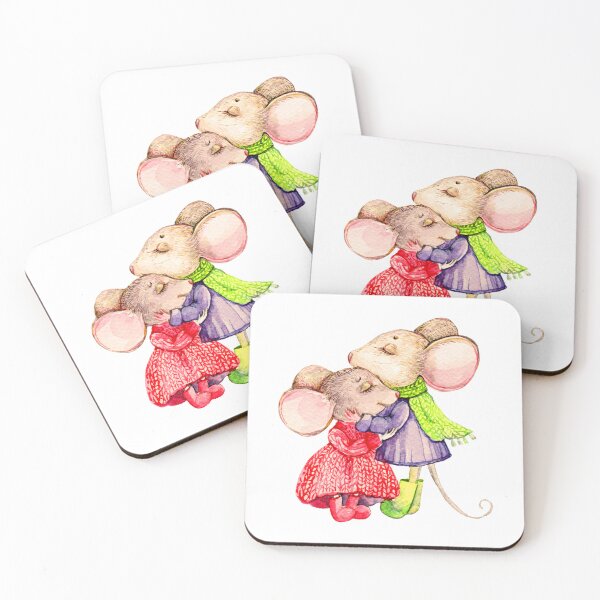 Item preview, A Biiiiiig Hug From Me To You  Christmas Cute Mice  designed and sold by branaghbel.