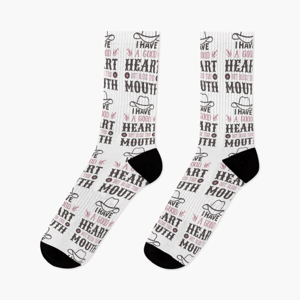 Item preview, I Have A Good Heart But Bless This Mouth Sassy Attitude Country Women designed and sold by Designer-Girl.