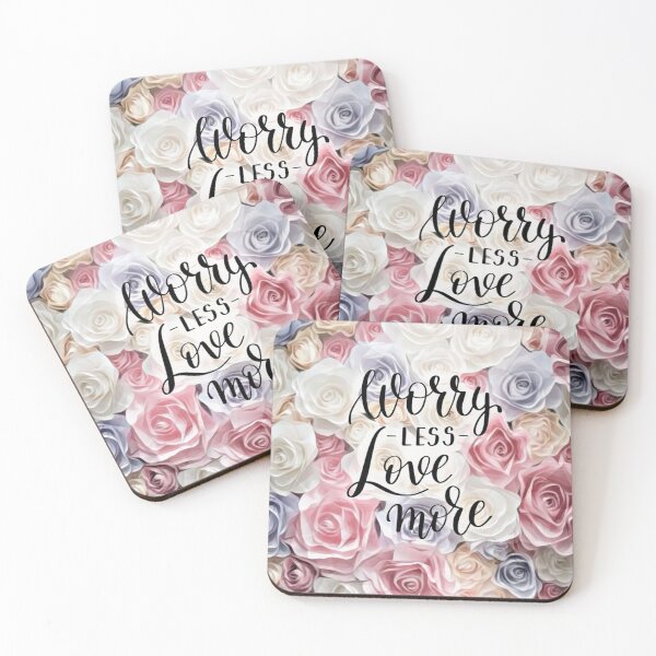 Item preview, Worry less love more - Motivational Quotes designed and sold by Crafty-Deeja.