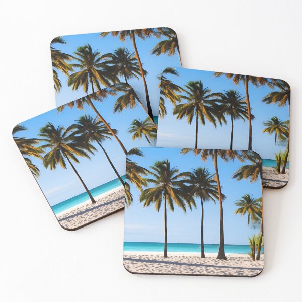 Item preview, Sunny beach among palm trees designed and sold by brandway.