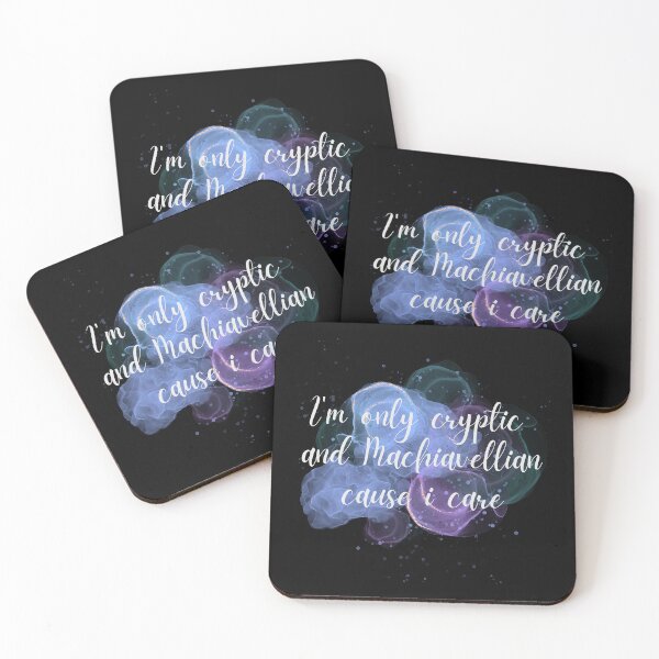 Item preview, Cryptic and Machiavellian cause I care / mastermind black variant designed and sold by BloompodDesigns.