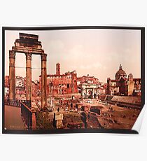 A vintage photograph of Rome, Italy Poster