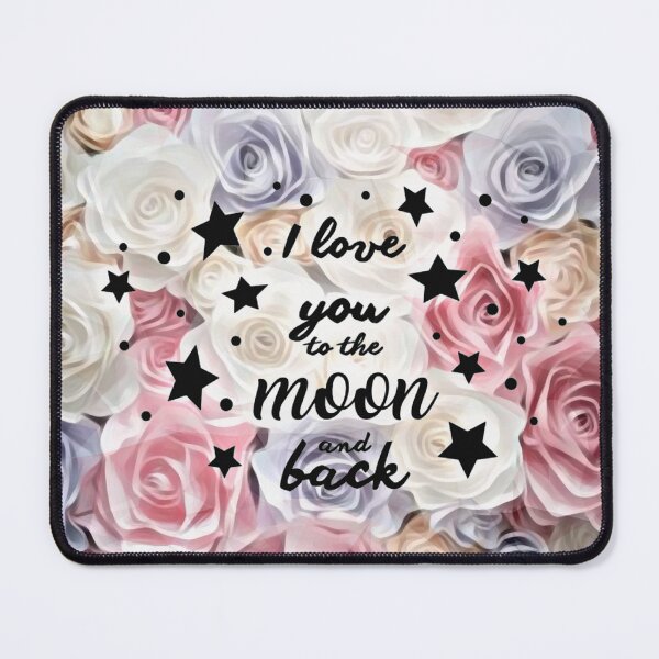 Item preview, I love you to the moon and back, Self-love quotes designed and sold by Crafty-Deeja.