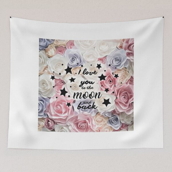 Item preview, I love you to the moon and back, Self-love quotes designed and sold by Crafty-Deeja.