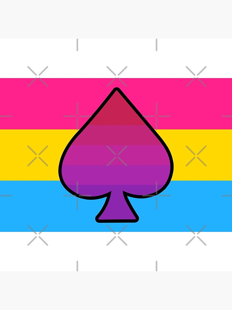 Aceflux And Pansexual Pride Flag With Ace Of Spades Poster For Sale By Lunyssa Redbubble 9182