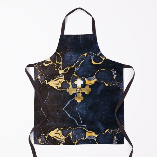 Item preview, Greek Orthodox Cross Gold Blue Stone Alpha Omega designed and sold by Yiorgos Designs.