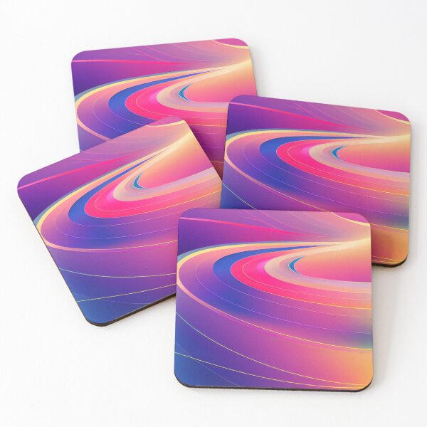 Item preview, Blue and Pink Waving Artwork designed and sold by KOTOdesign.