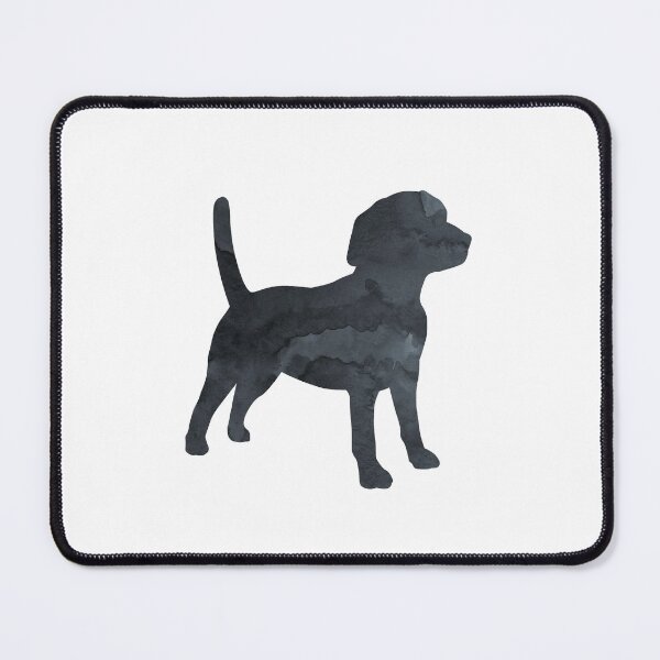 Item preview, Beagle Black Art Minimalist Dog Silhouette designed and sold by BittenByErmines.