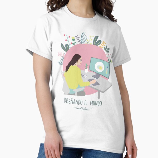 Vista previa del artículo con la obra «Diseñando el mundo», diseñado y vendido por AnaidZahori.