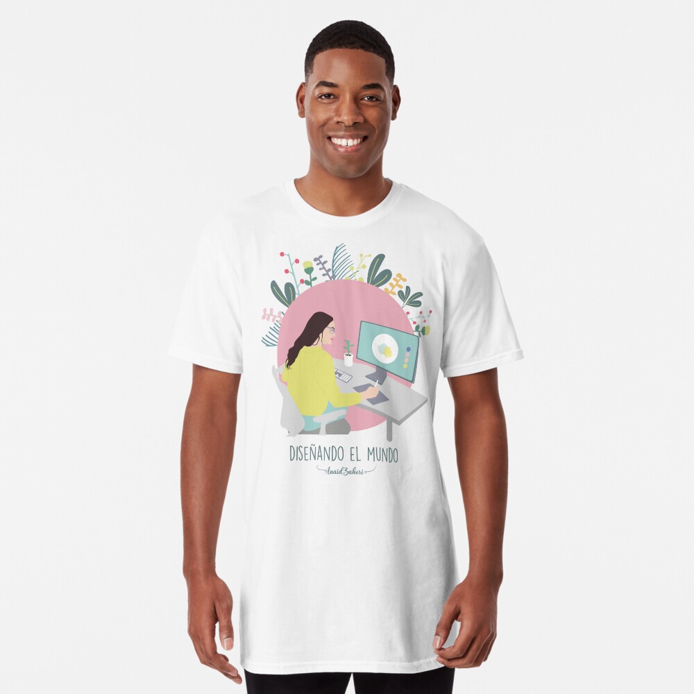 Vista previa del artículo con la obra «Camiseta larga», diseñado y vendido por AnaidZahori.