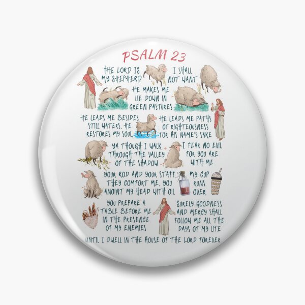 Item preview,  PSALM 23 Verse 1 - 6 By King David In Full | Bible Art | Scriptures | Christian Typography | Gospel | Cast All Your Cares On Him For He Cares For You designed and sold by MJDezigns.
