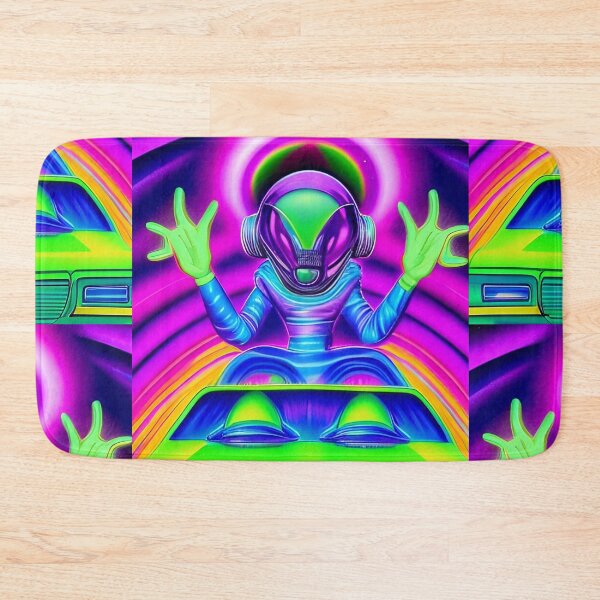 Item preview, Funny Alien Art. Trippy alien driving car designed and sold by Neo-Expression.