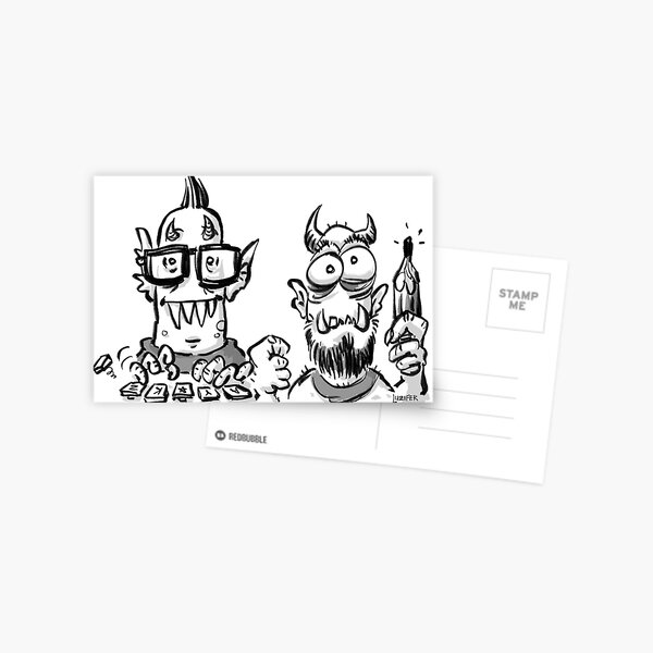 JOCHEN UND RAIMUND FROM HELL Postkarte