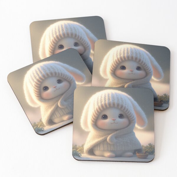 Item preview, Cute Rabbit dressed in winter clothes 2 designed and sold by Juliascutecornr.