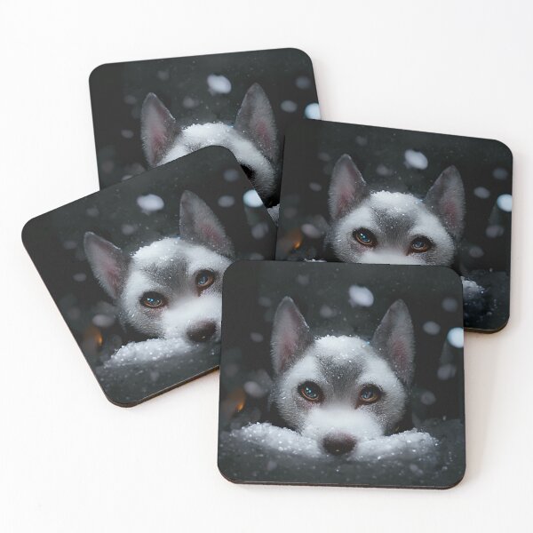 Item preview, Small Husky Hiding in the Snow designed and sold by Galviato.