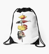 Scary Yakitori Drawstring Bag