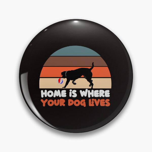Item preview, Home Is Where Your Dog Lives - Funny Dog Retro Design designed and sold by leo121687.