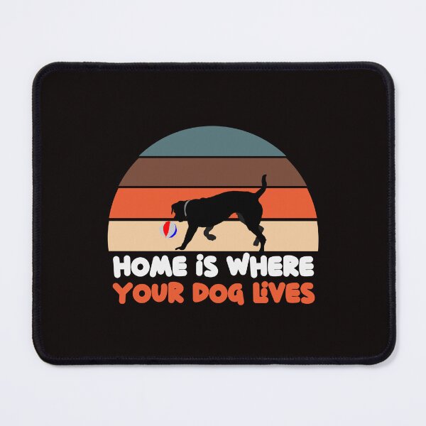Item preview, Home Is Where Your Dog Lives - Funny Dog Retro Design designed and sold by leo121687.