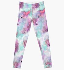 Colorful Cockatoo in watercolor Leggings