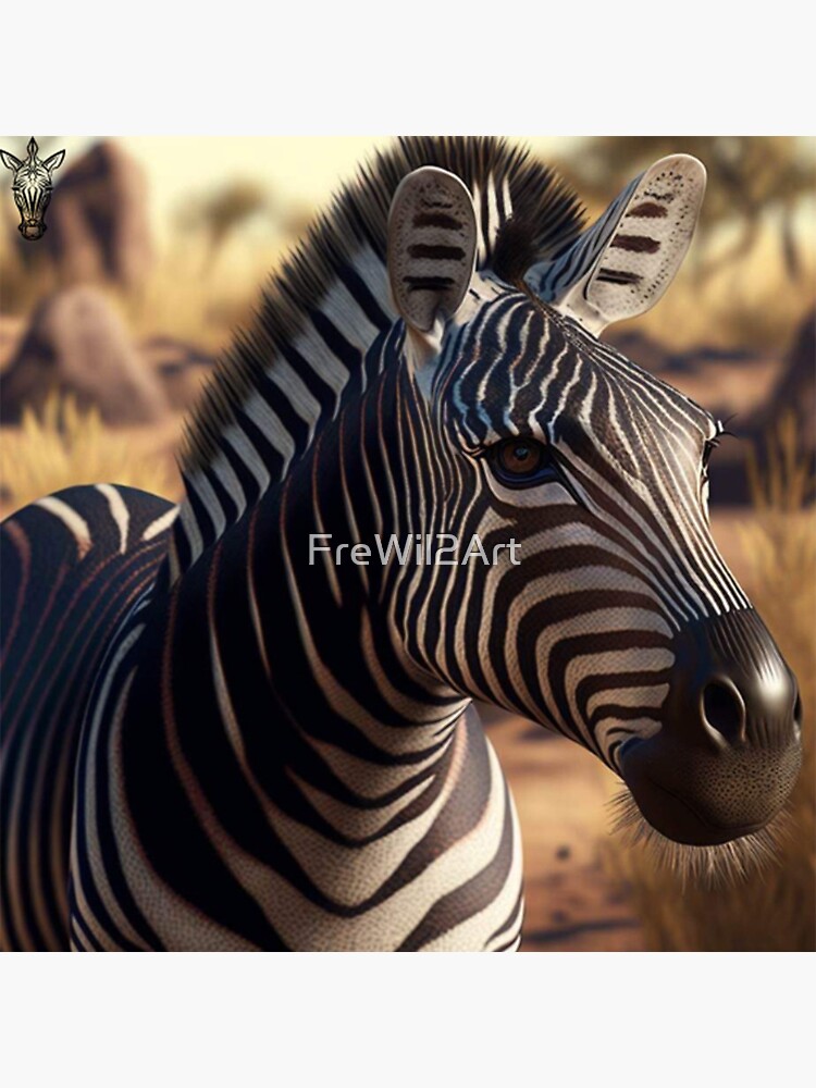 "Zebra Love" Sticker for Sale by FreWil2Art Redbubble