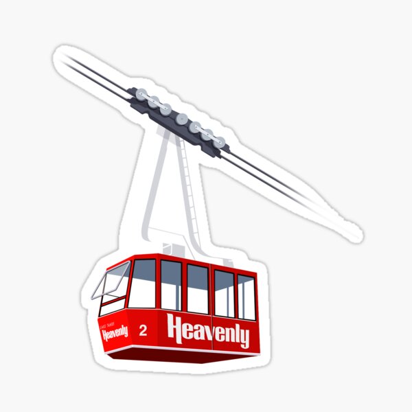 Heavenly Cable Car Sticker