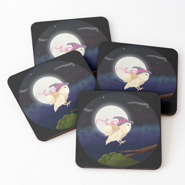 Item preview, Witch Owl on the Full Moon designed and sold by eternamenteum.