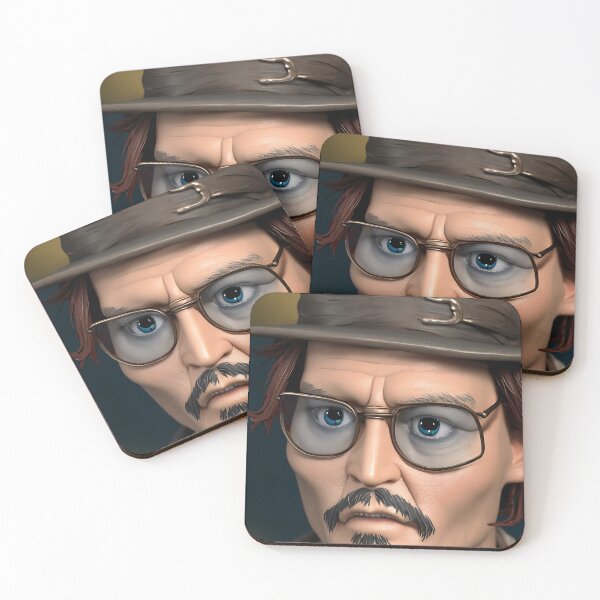 Item preview, Johnny Depp 3d render designed and sold by HappyAiCcidents.