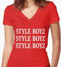 Style Boyz Women's Fitted V-Neck T-Shirt