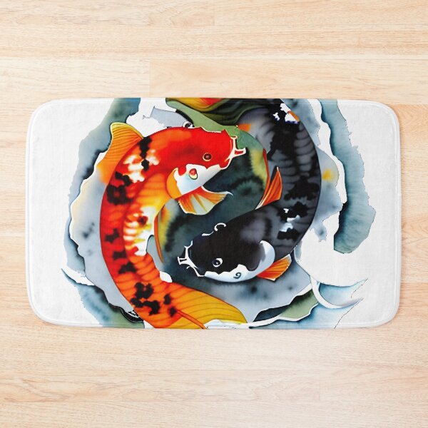 Artikelvorschau, Ying Yang Koi-Karpfenfisch entworfen und verkauft von DiscoGypsyFish.