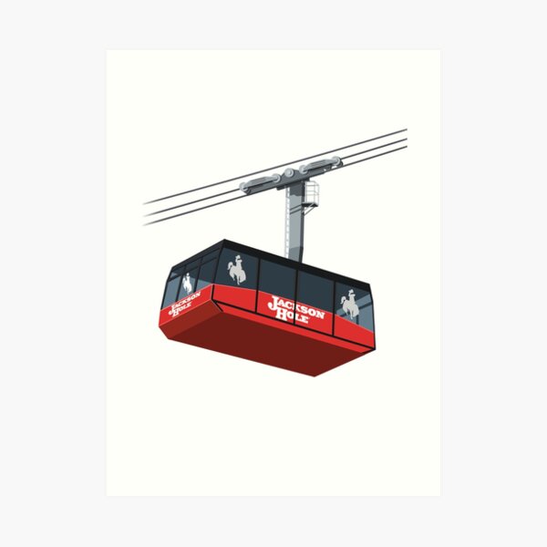 Jackson Hole Cable Car Art Print