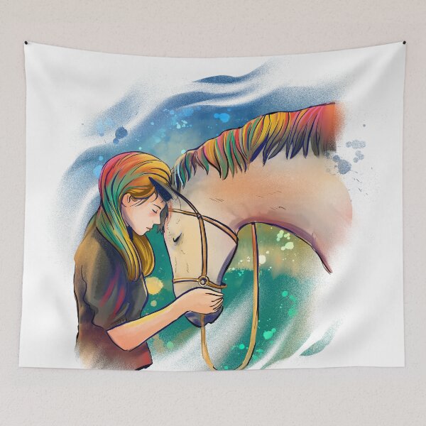 Item preview, Horse Art - Horse and Girl Understands Each Other designed and sold by KaylaStudio.