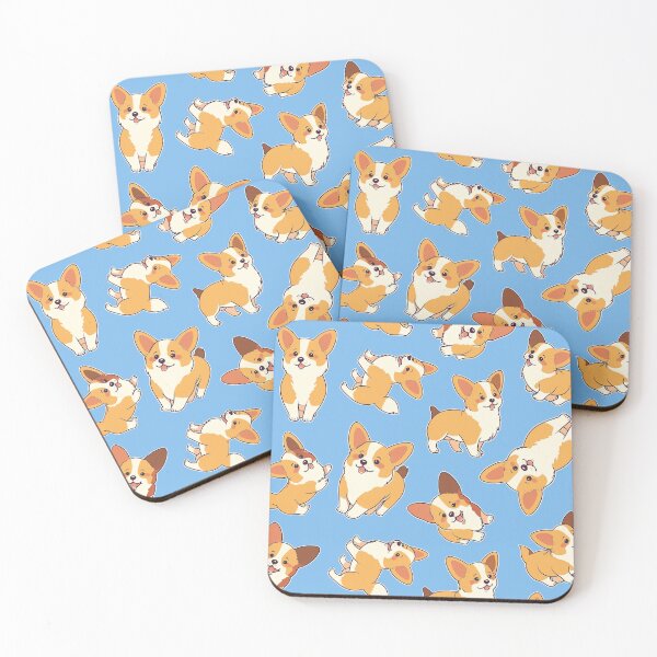 Item preview, Corgis in Blue Pattern - Cute designed and sold by Bondoboxy.