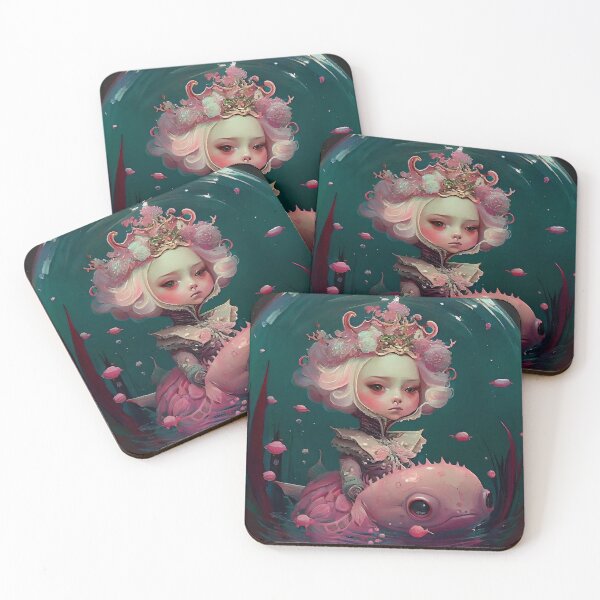 Item preview, A Cute Gothic Girl Poses in Surrealist Style designed and sold by The-Dark-Art.