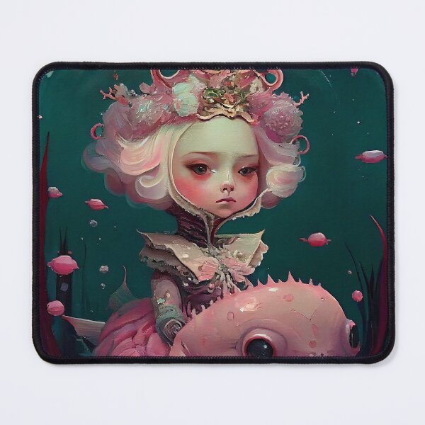 Item preview, A Cute Gothic Girl Poses in Surrealist Style designed and sold by The-Dark-Art.